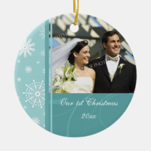 Primer ornamento del navidad de la foto del