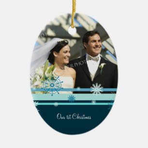 Primer ornamento del navidad de la foto del