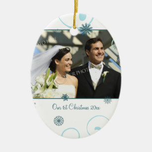 Primer ornamento del navidad de la foto del