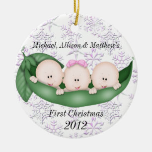 Primer ornamento del navidad de los tríos