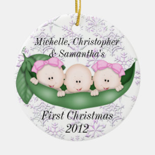 Primer ornamento del navidad de los tríos