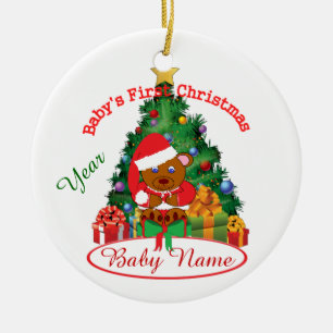 Primer ornamento del navidad del bebé