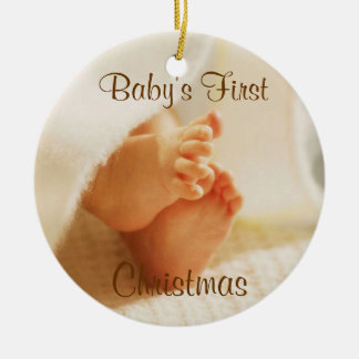Primer ornamento del navidad del bebé