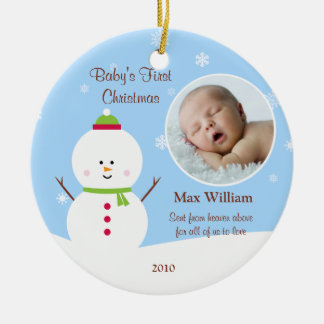 Primer ornamento del navidad del bebé