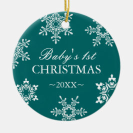 Primer ornamento del navidad del bebé