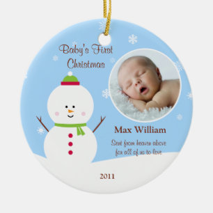 Primer ornamento del navidad del bebé