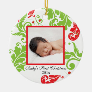 Primer ornamento del navidad del bebé