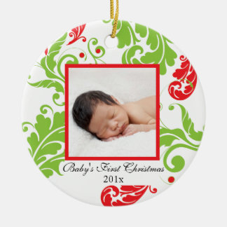 Primer ornamento del navidad del bebé