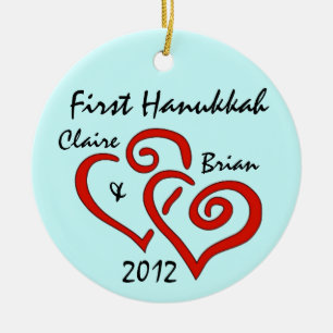 Primer ornamento Hanukkah personalizado