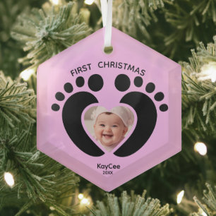 Primer ornamento navideño del bebé - Foto Keepsake