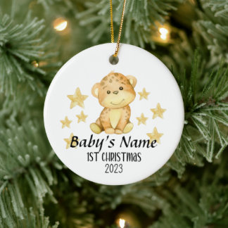 Primer ornamento navideño del bebé personalizado