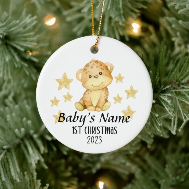 Primer ornamento navideño del bebé personalizado (Árbol)