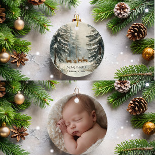 Primer ornamento navideño del bebé personalizado
