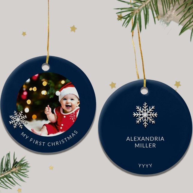 Primer ornamento navideño del bebé personalizado (Subido por el creador)