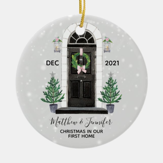 Primer Ornamento navideño navideño navideño (Frente)