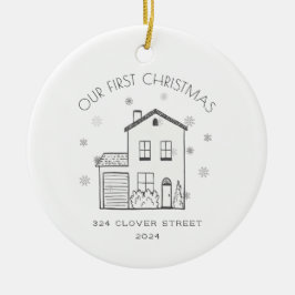 Primer Ornamento navideño navideño nuevo en casa