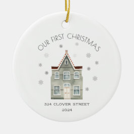 Primer Ornamento navideño nuevo de vacaciones en c