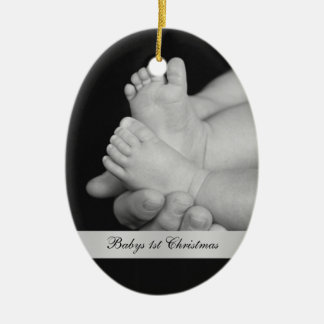 Primer ornamento negro y blanco del navidad de