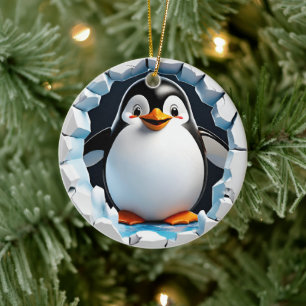Primer ornamento pingüino de Navidad