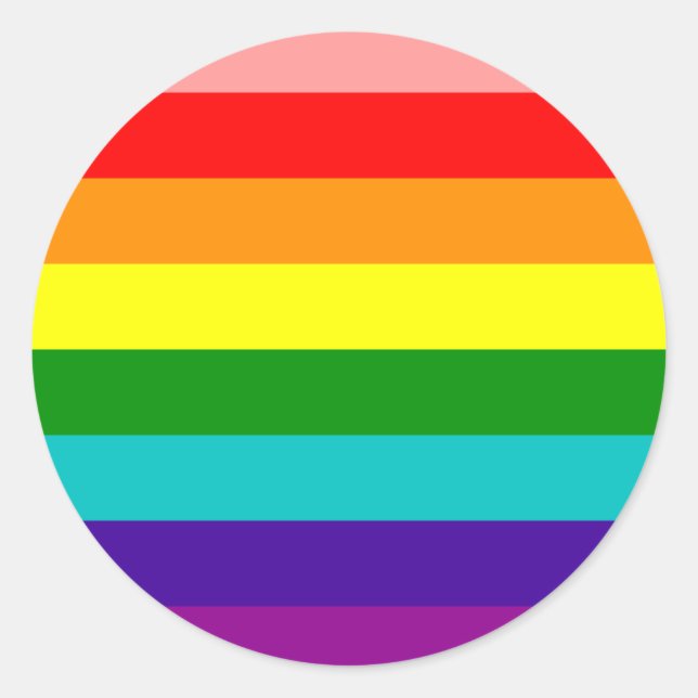 Primer Pegatina de la bandera del orgullo gay arco (Anverso)