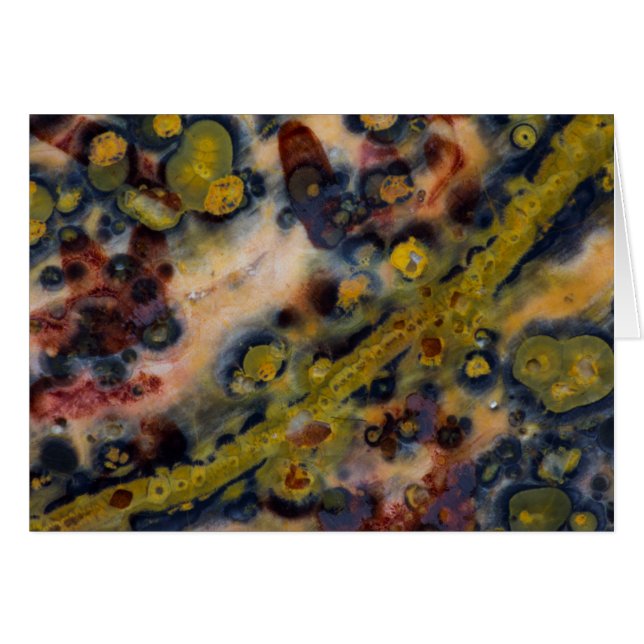 Primer plano abstracto de Jasper Oceánico (Anverso (Horizontal))