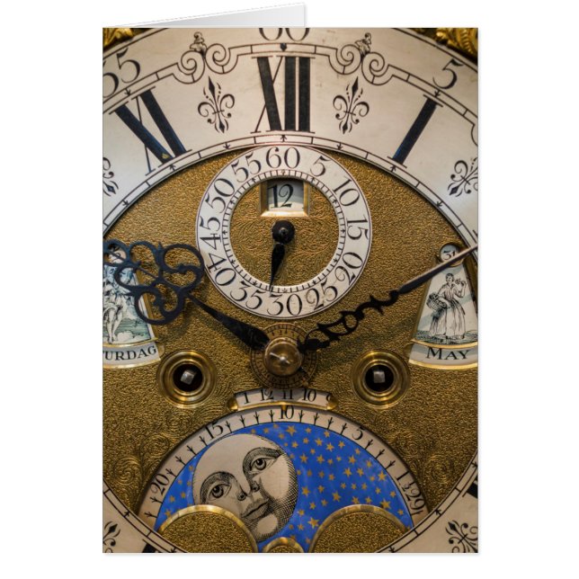 Primer plano de un reloj antiguo, Alemania (Frente)