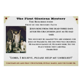 Primer Poster de misterio glorioso