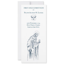 Primer recuerdo de la Santa Comunión y tarjeta de