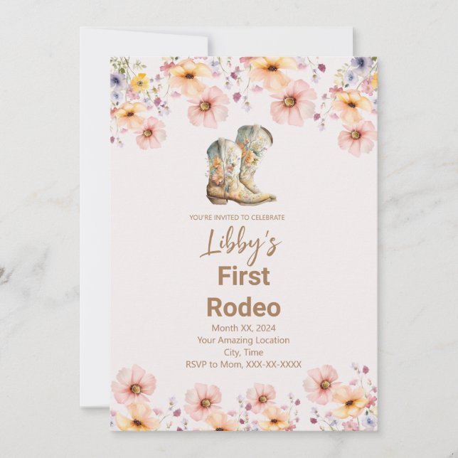 Primer Rodeo, primera invitación a la fiesta de cu (Anverso)