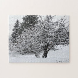 Primer rompecabezas de árbol de nieve