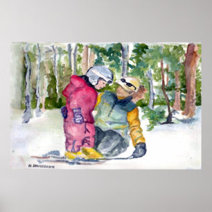 PRIMER SNOWSKIS - POSTERS DE COLOR ACUÁTICO - H DA