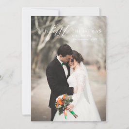 Primer Sr. Navidad Tarjeta fotográfica de la Sra.