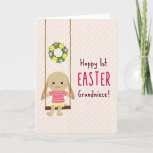 Primer tarjeta de Primera Pascua de la nieta de la