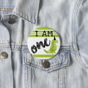 Primer tema del dinosaurio del botón del