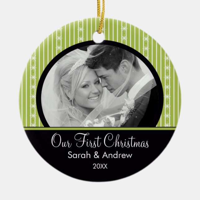 Primer verde y rayas negras del ornamento del (Frente)