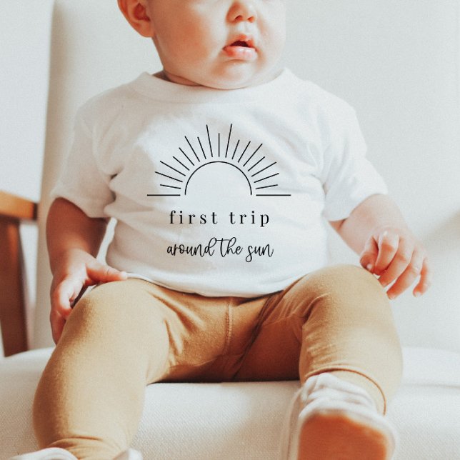 Primer viaje alrededor de la camiseta del bebé Sun (Subido por el creador)