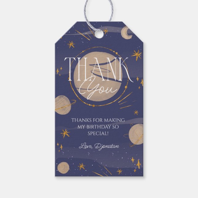 Primer viaje alrededor de la etiqueta de cumpleaño (Anverso)