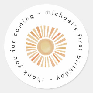 Primer viaje alrededor de la etiqueta de favor de