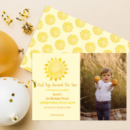 Primer viaje alrededor de la invitación a la fiest