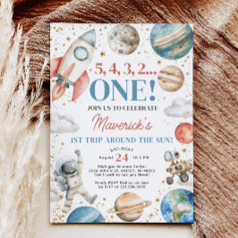 Primer viaje alrededor de la invitación al cumplea