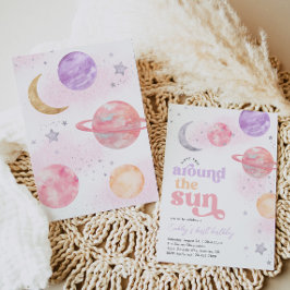 Primer viaje alrededor de la invitación al espacio