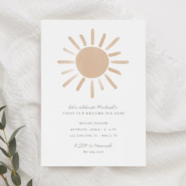 Primer viaje alrededor de la invitación al primer 