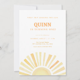 Primer viaje alrededor de la invitación al primer