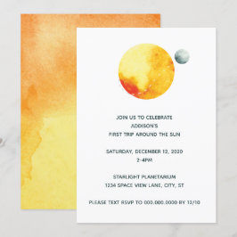 Primer viaje alrededor de la invitación al sol