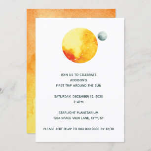 Primer viaje alrededor de la invitación al sol