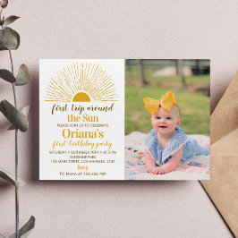 Primer viaje alrededor de la invitación del primer