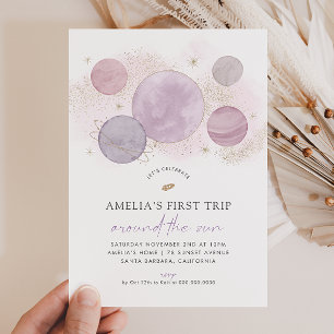 Primer viaje alrededor de la invitación del primer