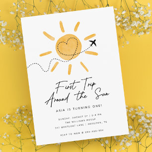 Primer viaje alrededor de la invitación del primer
