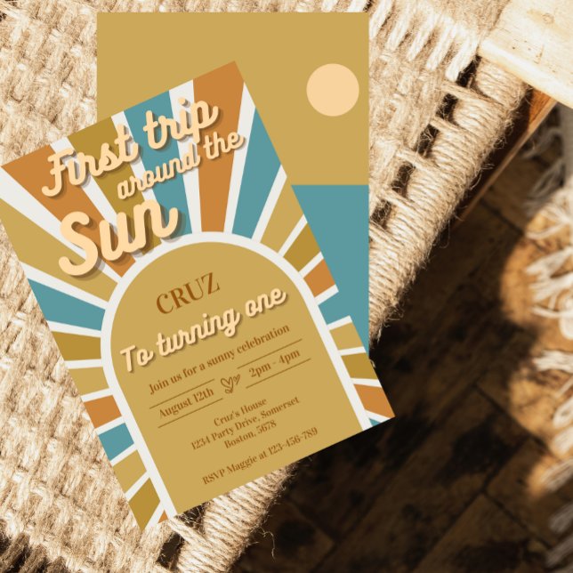 Primer viaje alrededor de la invitación del primer (Subido por el creador)