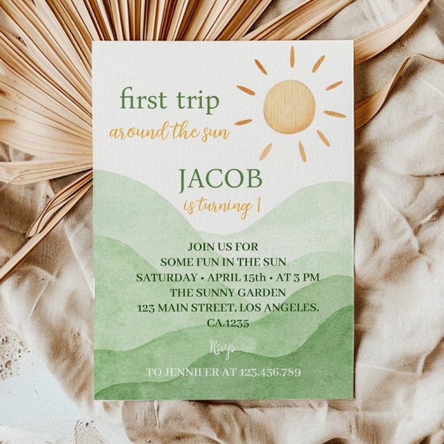 Primer viaje alrededor de la invitación del primer (Subido por el creador)